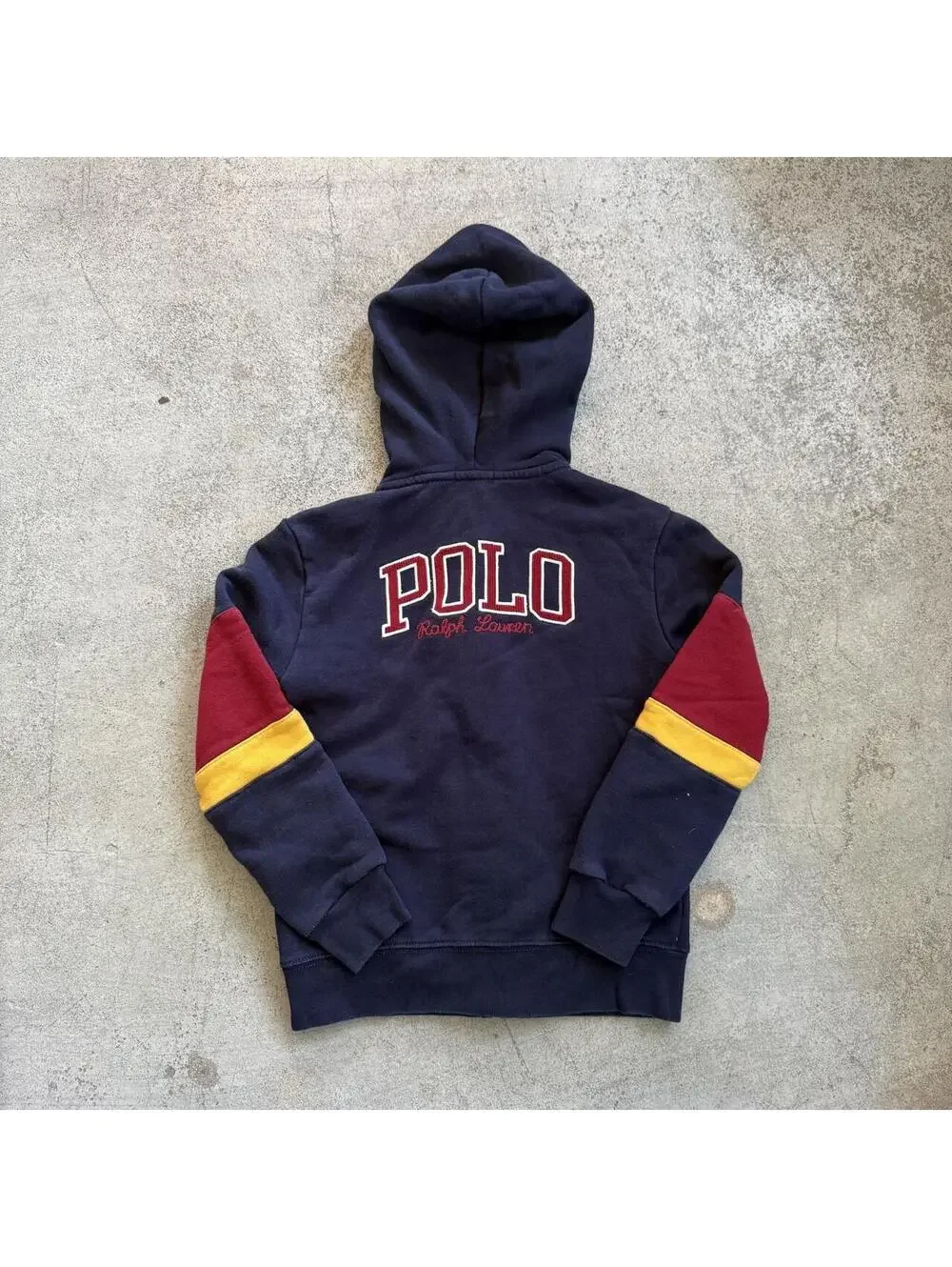 Polo Ralph Lauren Striped Zip Up Hoodie Sweatshirt Youth